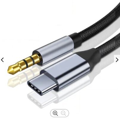 Cable Adapter USB-C Mini Jack 3,5 Mm AUX DAC 1,5 M hind ja info | USB jagajad, adapterid | kaup24.ee