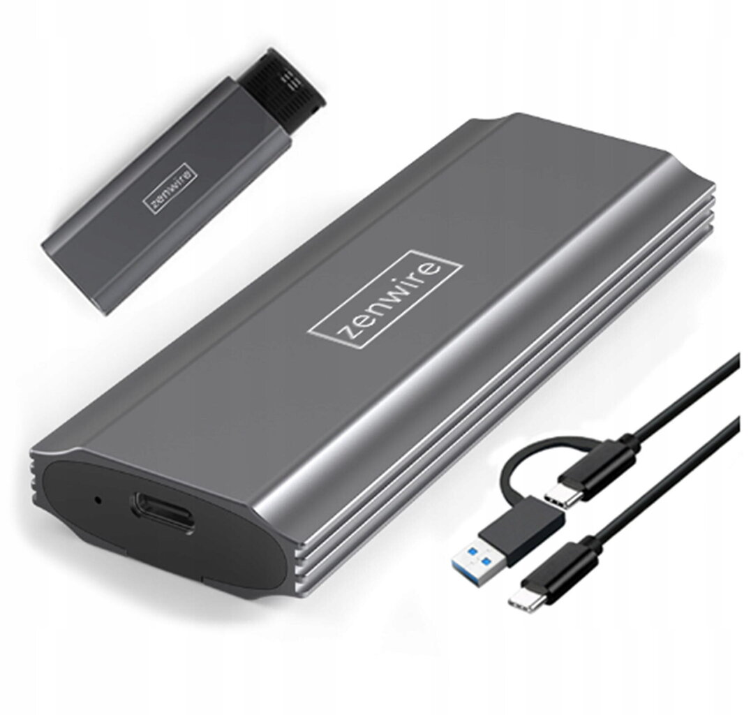 SSD korpus NVME tasku SATA-adapter PCIe M.2 COMBO USB 3.0 USB-C 3.1 M2 hind ja info | Väliste kõvaketaste ümbrised | kaup24.ee