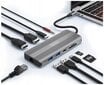 HUB USB-C 10in1 kuvaport 1.4 HDMI 2.1 8K 4K 120Hz 60Hz Full HD 144Hz USB 3.0 SD toiteallikas 100W Macbook M1 M2 Zenwire цена и информация | USB jagajad, adapterid | kaup24.ee