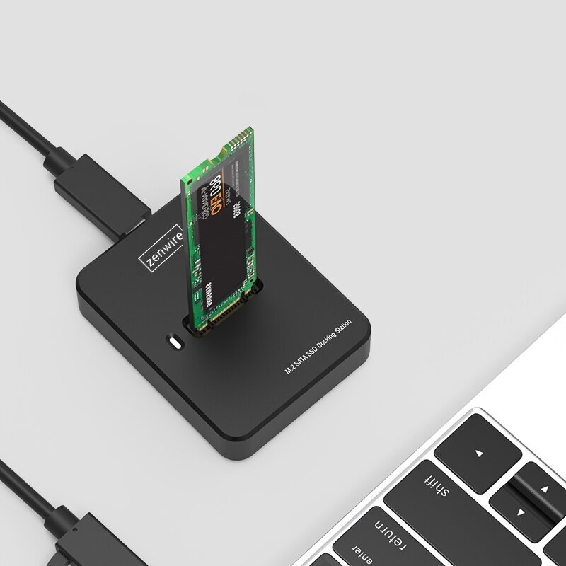 M2 NVME/SATA SSD adapteri draivipesa korpus M.2 USB-C 10 GB/s Zenwire hind ja info | Väliste kõvaketaste ümbrised | kaup24.ee