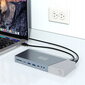 USB-C jaoturi dokkimisjaam 16in1 kuvalink 3x HDMI USB 3.0 minipistikuga Ethernet 1000Mbps SD Macbook M1 M2 Zenwire jaoks цена и информация | USB jagajad, adapterid | kaup24.ee