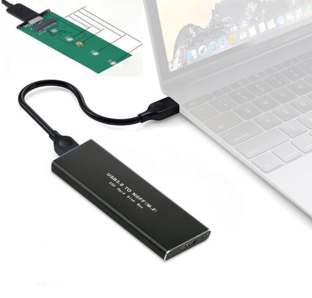 SSD Kombine m2 USB 3.0 NGFF SATA tasku m.2 hind ja info | Väliste kõvaketaste ümbrised | kaup24.ee