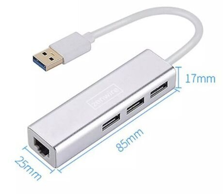 USB Ethernet HUB RJ45 adapter LAN 2.0 adapter цена и информация | USB jagajad, adapterid | kaup24.ee