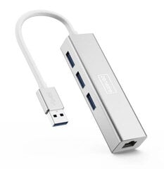USB Ethernet HUB RJ45 adapter LAN 2.0 adapter hind ja info | USB jagajad, adapterid | kaup24.ee