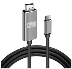 Adapaterkaabel Usb-C 3.1 tüüpi C HDMI 4K 60 Hz MHL, 2 m hind ja info | Kaablid ja juhtmed | kaup24.ee