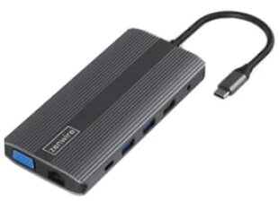 Adapter HUB 12in1 USB-C HDMI/VGA/DP/USB/Jack/SD/LAN Macbook Pro Air M1 jaoks цена и информация | Адаптеры и USB-hub | kaup24.ee