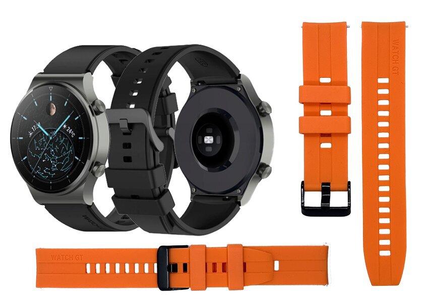 Käevõru Xiaomi Watch GT GT 2 GT 3 22mm, oranž iStrap Original цена и информация | Nutikellade ja nutivõrude tarvikud | kaup24.ee