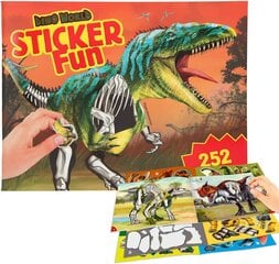 Dinomaailma kleebiste lõbus raamat 11934 hind ja info | Värviraamatud | kaup24.ee