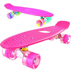 Скейтборд со светящимися колесами, розовый цена и информация | Скейтборды | kaup24.ee
