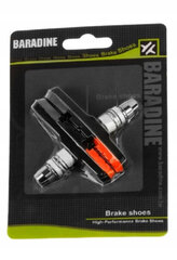 Колодки тормозные (пара), 72 мм V-brake, под шестигранник, Baradine MTB-960V (4604) цена и информация | Другие запчасти для велосипеда | kaup24.ee