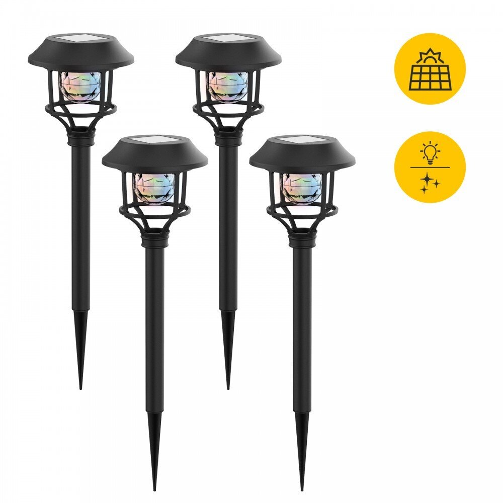 Aiavalgusti LED, 0,2W, RGB, IP44, 4 tk., Stella 204952 hind ja info | Aia- ja õuevalgustid | kaup24.ee