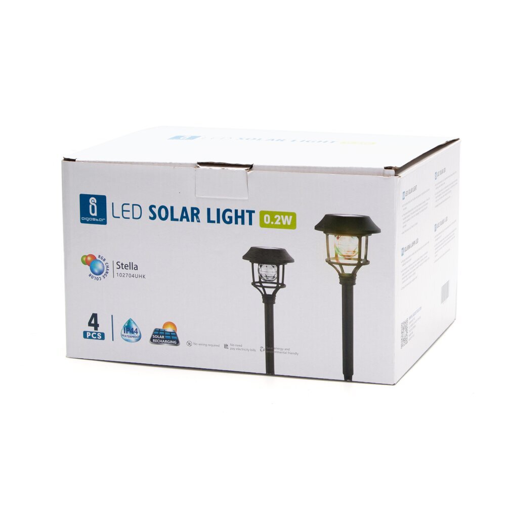 Aiavalgusti LED, 0,2W, RGB, IP44, 4 tk., Stella 204952 hind ja info | Aia- ja õuevalgustid | kaup24.ee