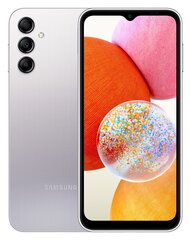 Samsung Galaxy A14 4/128GB SM-A145RZSVEUB Silver цена и информация | Мобильные телефоны | kaup24.ee