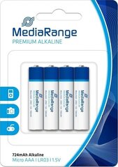 Батарейки AAA LR03 1.5V ALKALINE MRBAT101 MEDIARANGE цена и информация | Батерейки | kaup24.ee