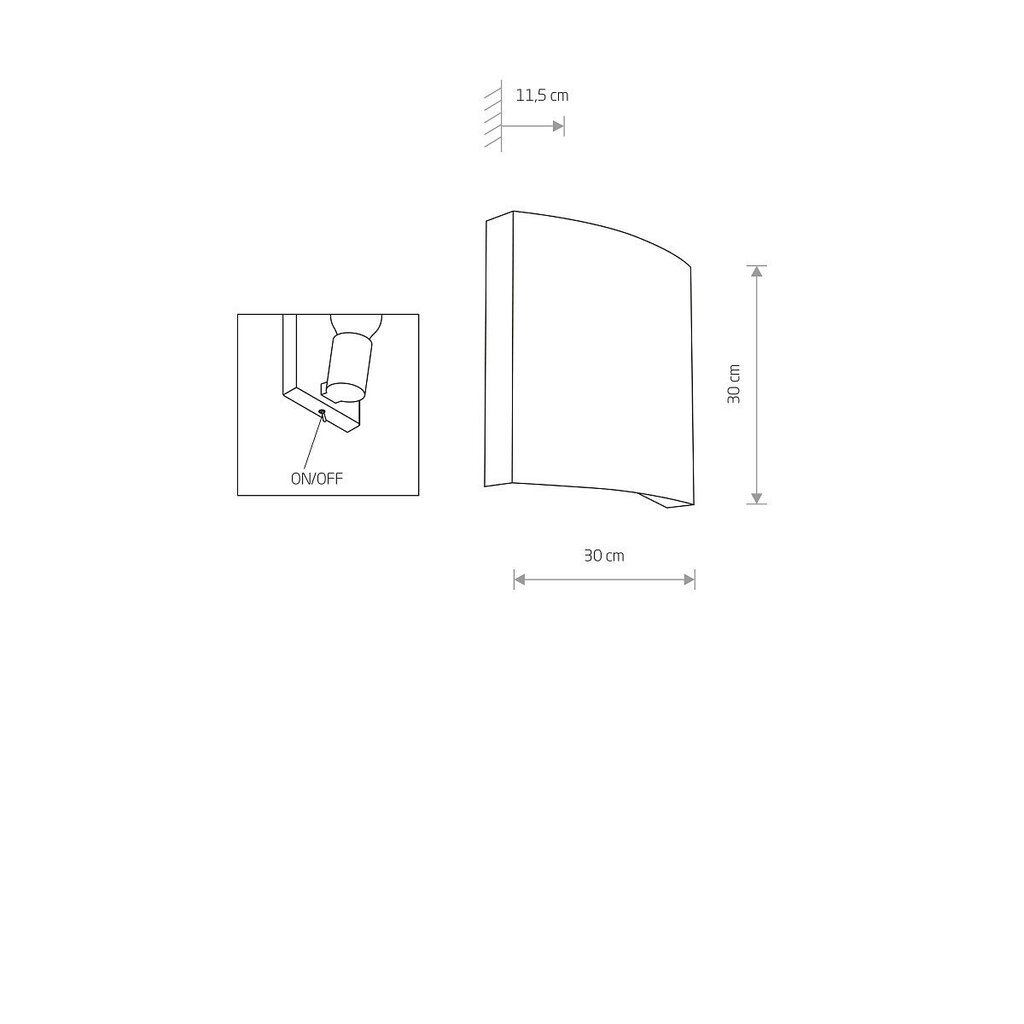 Nowodvorski Lighting seinavalgusti Borde hind ja info | Seinavalgustid | kaup24.ee