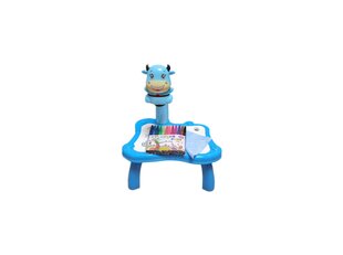 Проектор для рисования с музыкой/ творческий столик с фломастерами - синяя коровка цена и информация | Развивающие игрушки | kaup24.ee
