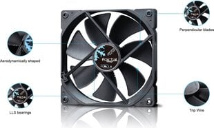 Вентилятор Fractal Design FD-FAN-DYN-X2-GP12-B цена и информация | Компьютерные вентиляторы | kaup24.ee