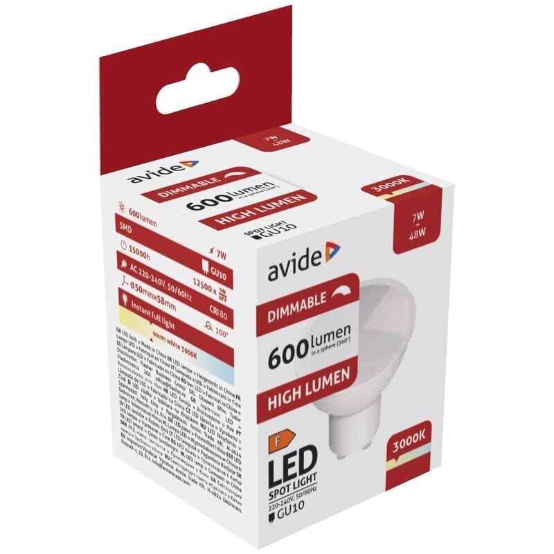 LED-lamp Avide 7W GU10 Dimmable цена и информация | Lambipirnid, lambid | kaup24.ee