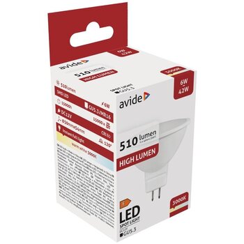 LED lamp Avide 6W GU5.3 12V 3000K hind ja info | Lambipirnid, lambid | kaup24.ee