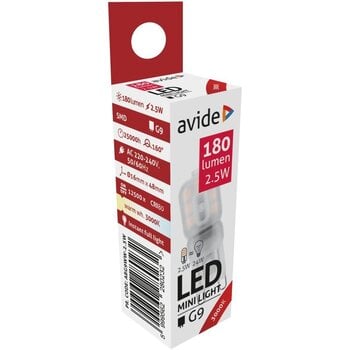 LED-lamp Avide 2,5W G9 3000K hind ja info | Lambipirnid, lambid | kaup24.ee