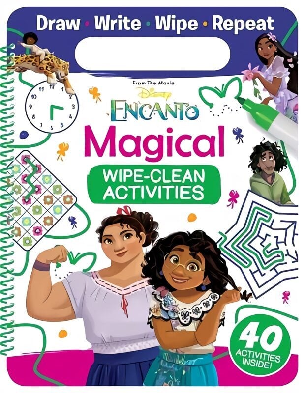 Disney Encanto: Magical Wipe-Clean Activities hind ja info | Väikelaste raamatud | kaup24.ee