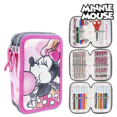 Minnie Mouse pliiatsikott koos tarvikutega цена и информация | Пеналы | kaup24.ee