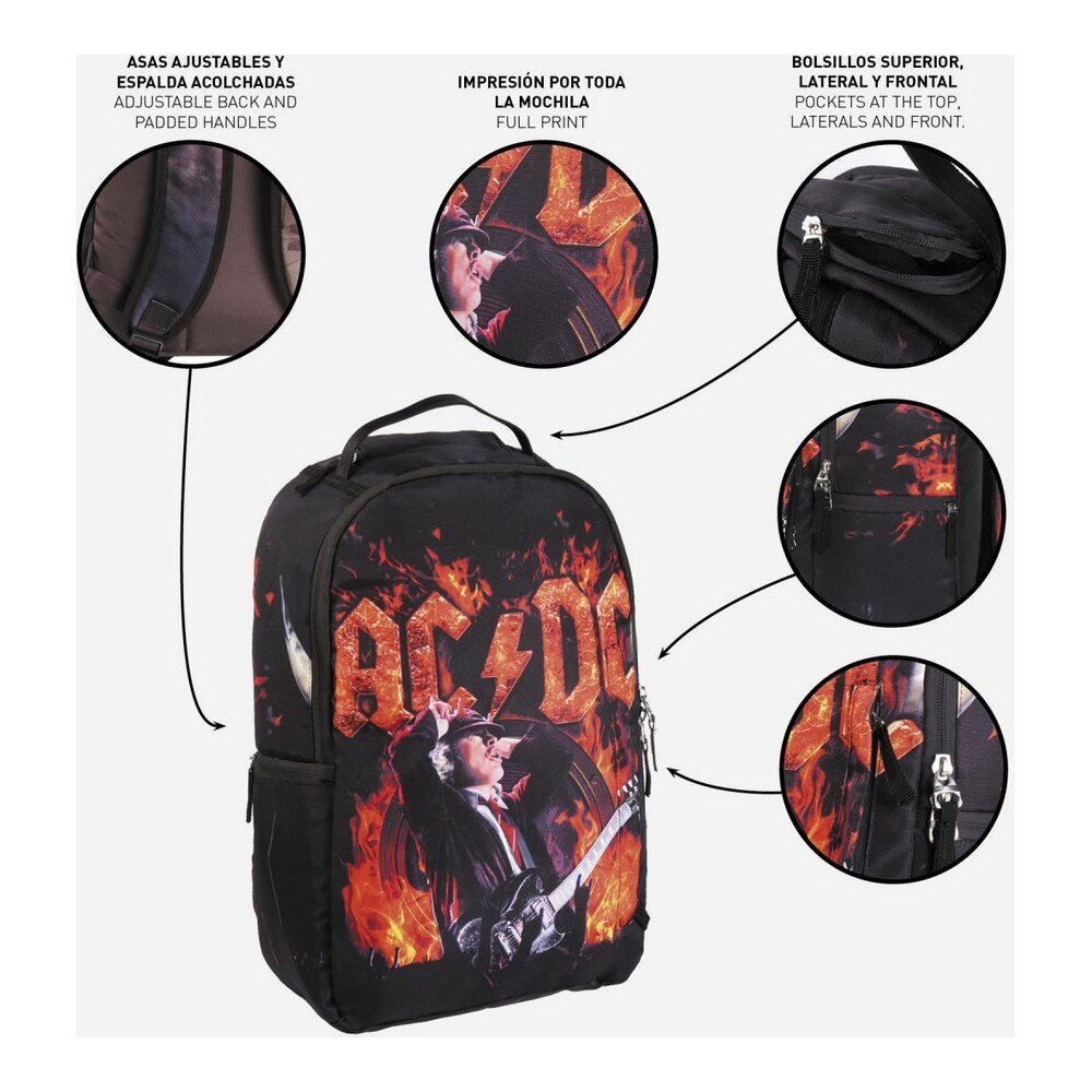 AC/DC seljakott hind ja info | Koolikotid, sussikotid | kaup24.ee