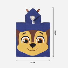 Пончо-полотенце с капюшоном The Paw Patrol Синий (50 x 115 cm) цена и информация | Полотенца | kaup24.ee