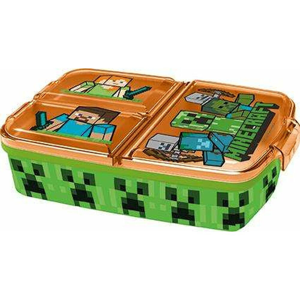 Minecrafti mitme kambriga võileivakarp hind ja info | Toidu säilitusnõud | kaup24.ee