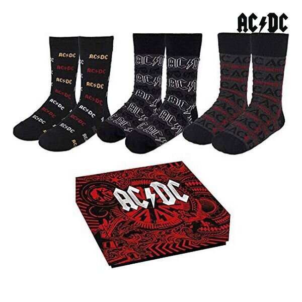 AC/DC 3 paari sokke komplekt hind ja info | Meeste sokid | kaup24.ee