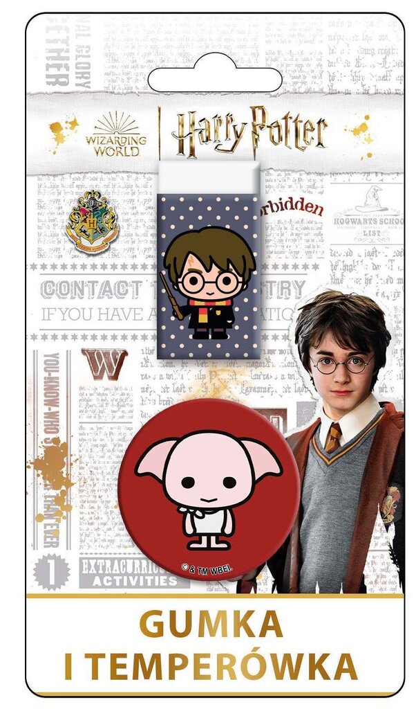Harry Potteri kustutuskumm + teritaja цена и информация | Kirjatarbed | kaup24.ee