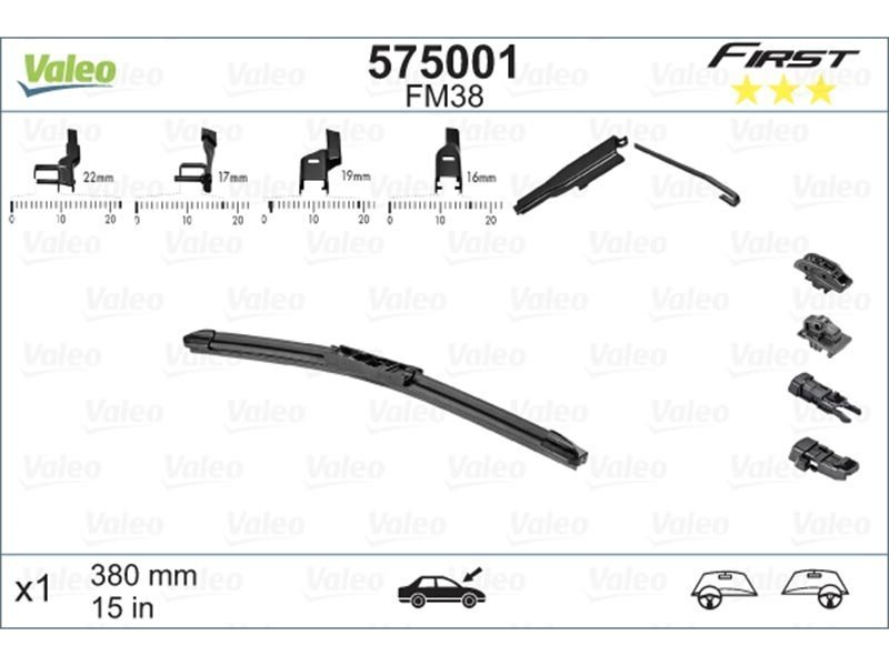 Kojamees Valeo Multiconnection 380 mm цена и информация | Kojamehed | kaup24.ee