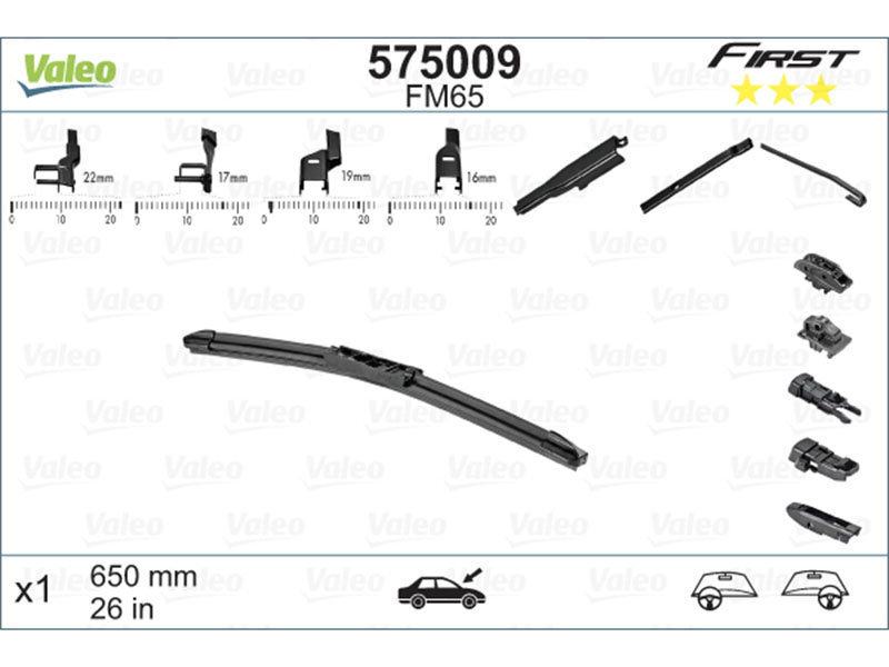 Kojamees Valeo Multiconnection 650 mm цена и информация | Kojamehed | kaup24.ee