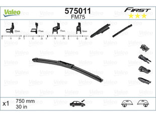 First Multiconnection бескаркасная щётка стеклоочистителя 750mm 575011 цена и информация | Резинки для стеклоочистителей | kaup24.ee