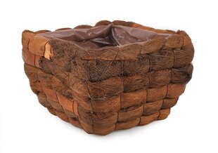 Ruudukujuline kookoskoor 23x23x14 cm цена и информация | Вазоны | kaup24.ee