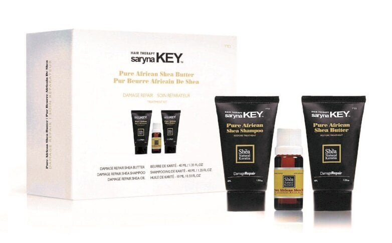 Juuksehoolduskomplekt Saryna Key Pure African Shea: šampoon 40 ml + palsam 40 ml + juukseõli 10 ml hind ja info | Šampoonid | kaup24.ee