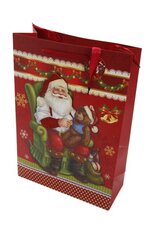 3D jõulukorv vertikaalne suur 30x12x43 cm цена и информация | Подарочные упаковки | kaup24.ee