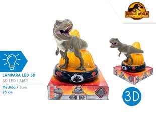 Jurassic World 3D LED ночник kaina ir informacija | Детские светильники | kaup24.ee
