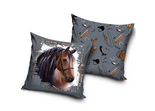 Наволочка 40 х 40 Лошадь цена и информация | Декоративные подушки и наволочки | kaup24.ee
