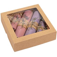 Käsitöö küünlad naturaalsest vahast, lavendel- pastelne roosa hind ja info | Küünlad, küünlajalad | kaup24.ee