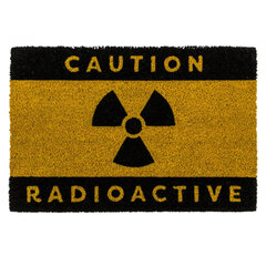 Uksematt Caution Radioactive hind ja info | Uksematid | kaup24.ee