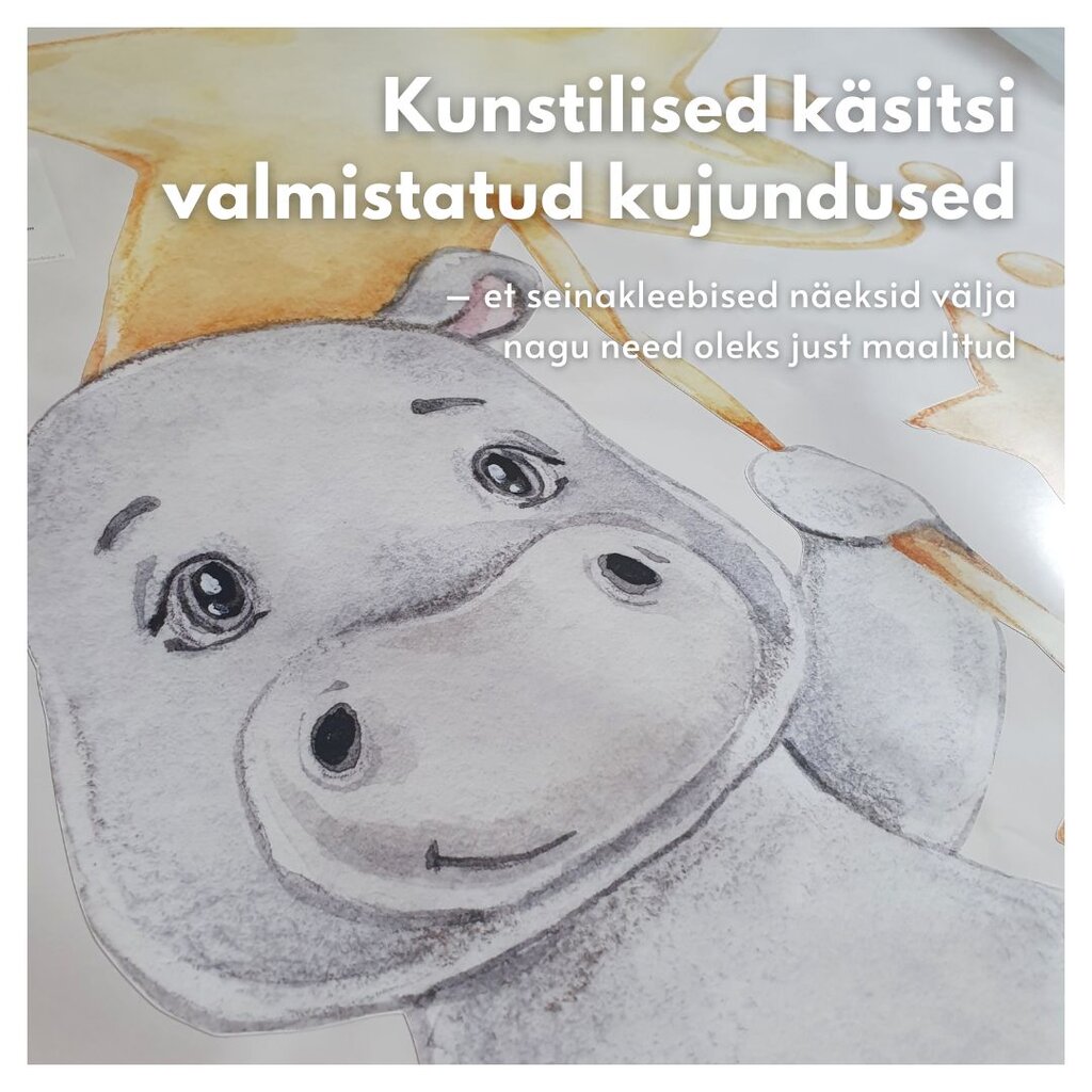 Laste interjööri kleebis Fox Cub with Stars hind ja info | Seinakleebised | kaup24.ee