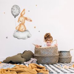Детская интерьерная наклейка Кролик с воздушным шаром цена и информация | Декоративные наклейки | kaup24.ee
