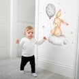 Детская интерьерная наклейка Кролик с воздушным шаром