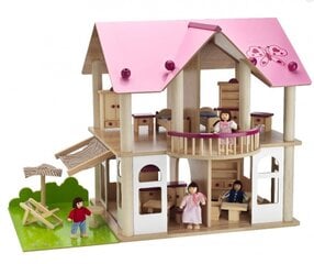 Puidust nukumaja mööbli ja figuuridega Simba Eichhorn hind ja info | Tüdrukute mänguasjad | kaup24.ee