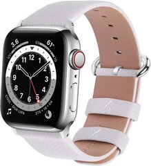 Fullmosa 42 мм 44 мм 45 мм совместимые ремешки для Apple Watch для iWatch 8 7 6 SE SE2 5 4 3 серии белый цена и информация | Аксессуары для смарт-часов и браслетов | kaup24.ee