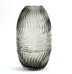 Стеклянная ваза, 30 x 17 см цена и информация | Vaasid | kaup24.ee