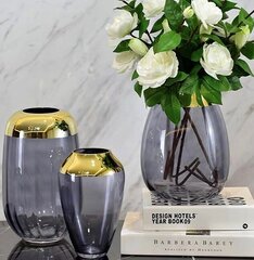 Стеклянная ваза, 23 x 16 см цена и информация | Vaasid | kaup24.ee