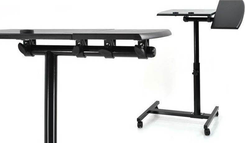 Kokkupandav reguleeritav laud sülearvutile, HS-302, must hind ja info | Arvutilauad, kirjutuslauad | kaup24.ee