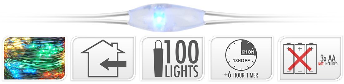 Jõulutuled 100 LED цена и информация | Jõulutuled | kaup24.ee